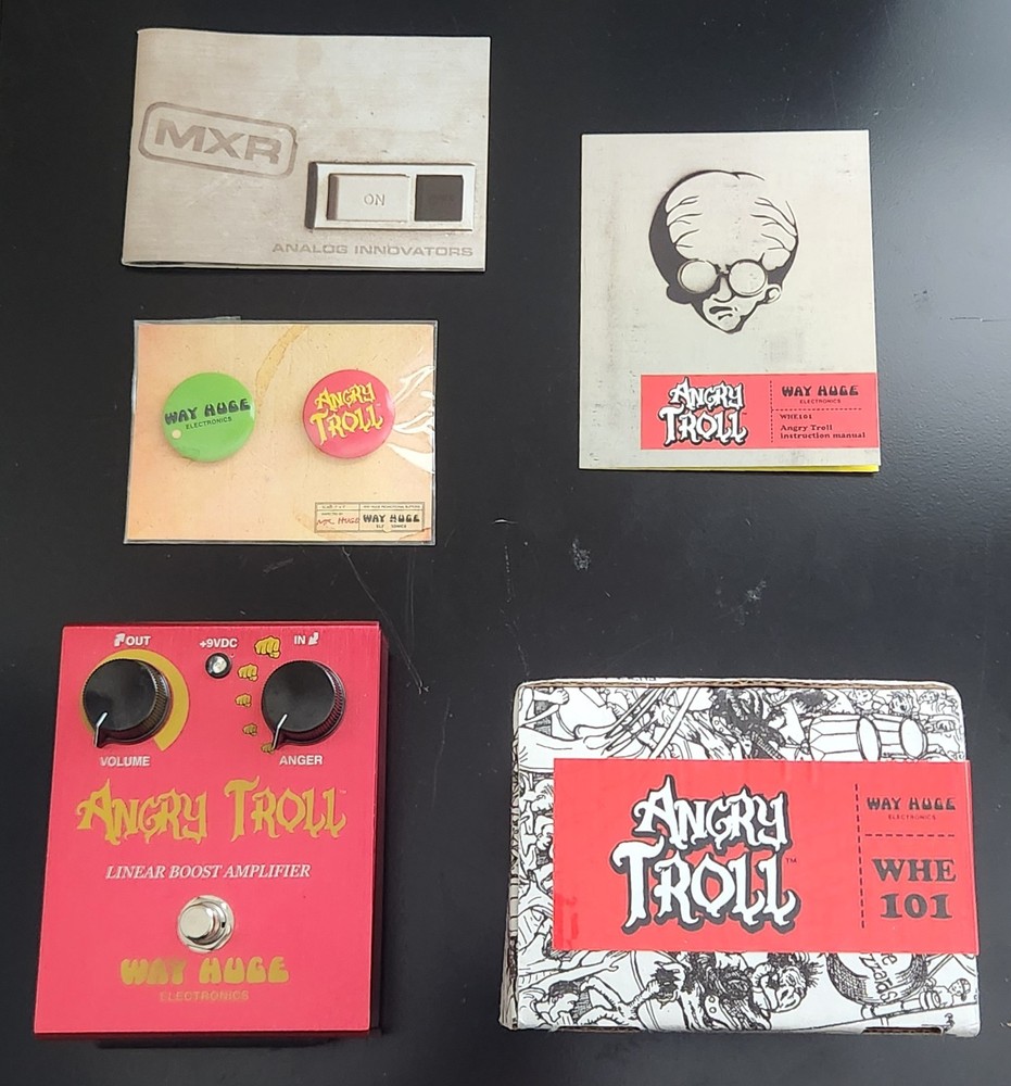 Way Huge Angry Troll Linear Boost & Overdrive w/Box, Manual & More     OPEN BOX