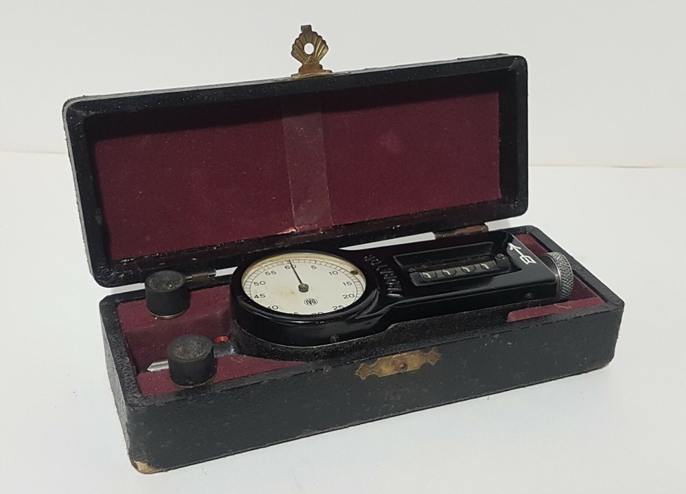 Vintage Probator Tachometer Tool - Cased