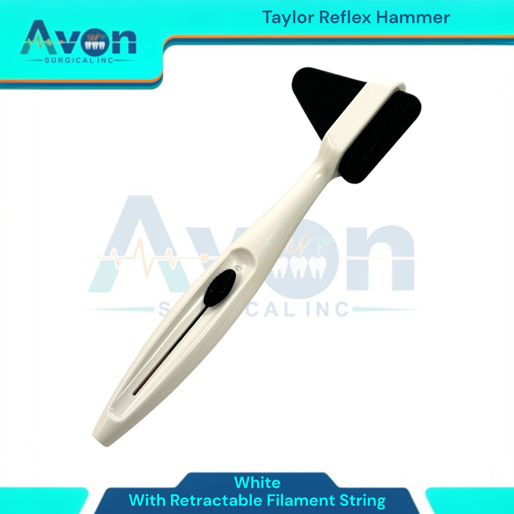 Taylor Hammer with Retractable Filament String- Plastic - Neuro Reflex Hammer