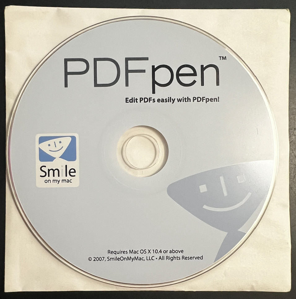 NEW PDFpen for Mac (2007) Smile On My Mac