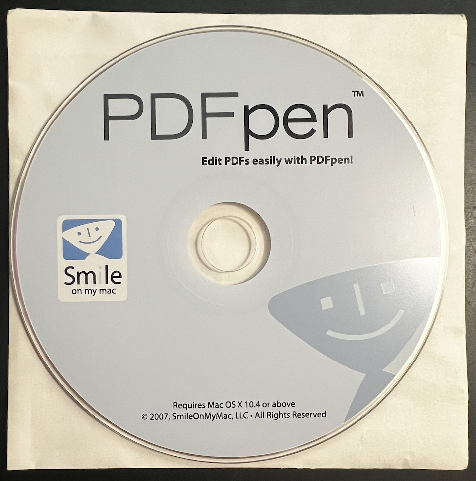 NEW PDFpen for Mac (2007) Smile On My Mac