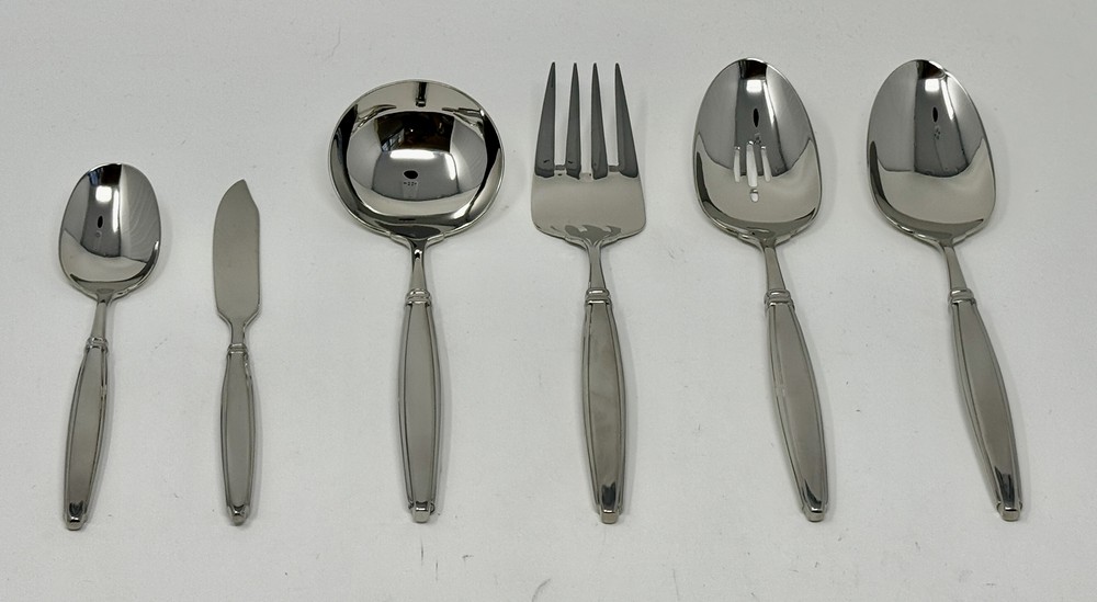 Oneida Octave 6 Piece Hostess & Serving Set Quality 18/10 Stainless