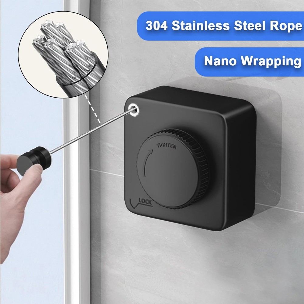 GMOX Compact Mini Retractable Clothesline,Heavy Objects-15.1FT