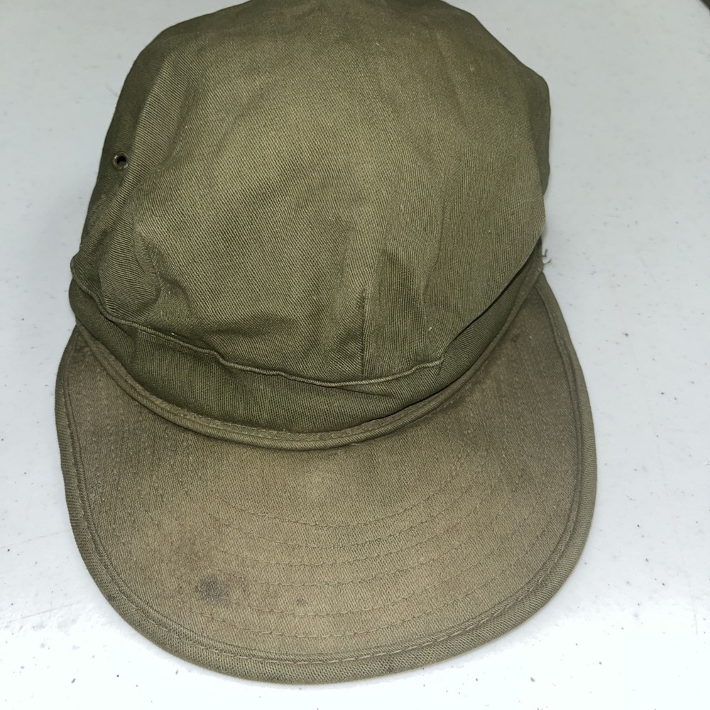 US MIlitary Herringbone COMBAT FATIGUE CAP Korean War Era