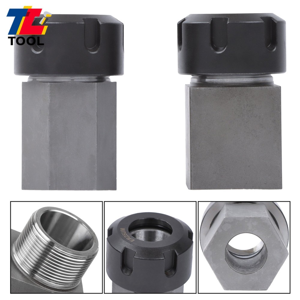 Precision ER-25 Collet Block Set Hex and Square 2-Piece Combo