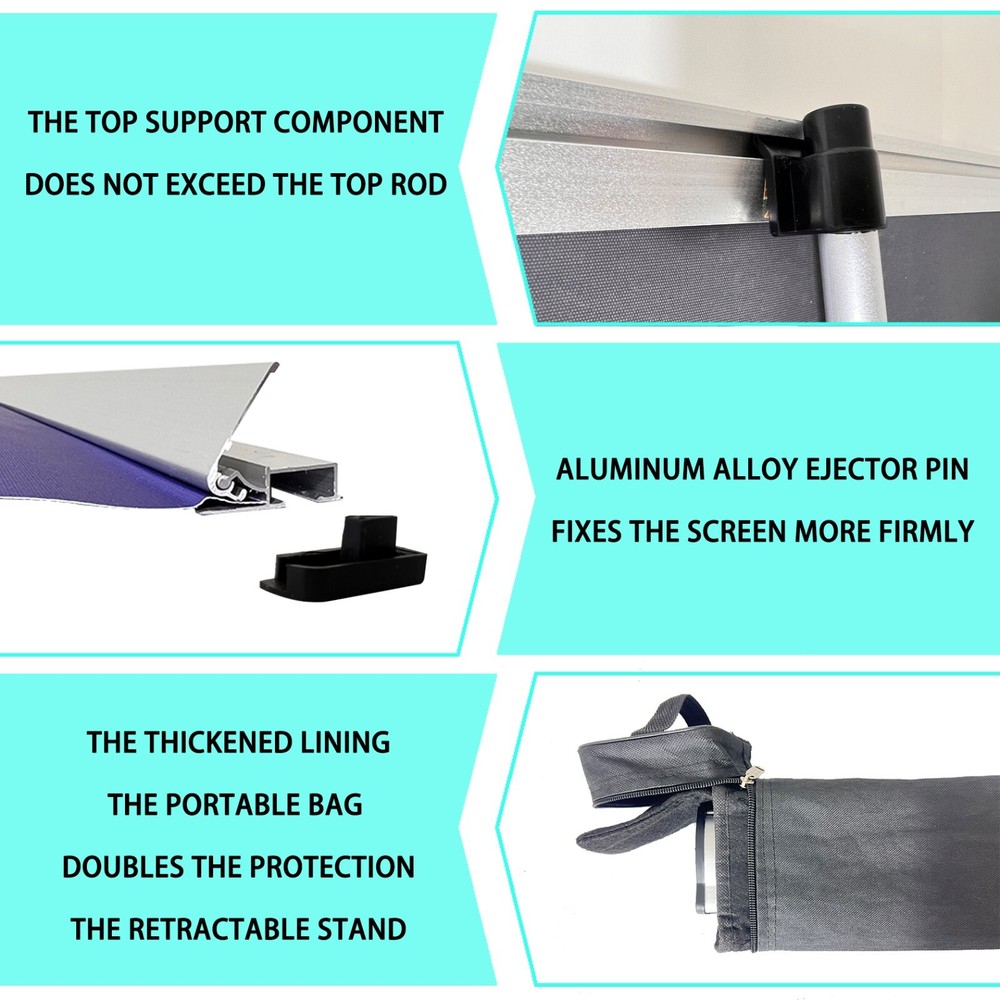 24"x80" Standard Retractable Roll Up Banner Stand Pull Up Display (Stand ONLY)