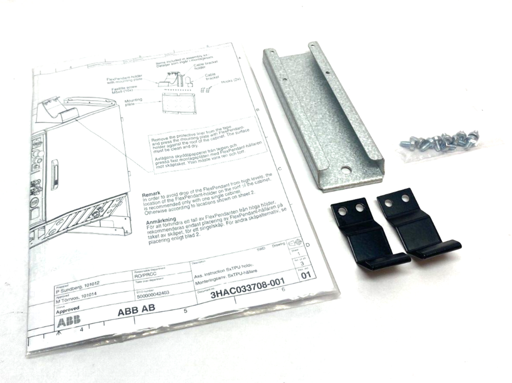 ABB 3HAC025042-001 Cable Holding Bracket for Robot Cables and Controller