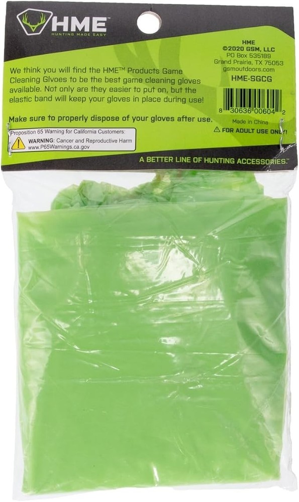 HME Game Cleaning Gloves Disposable - 10 PKGS