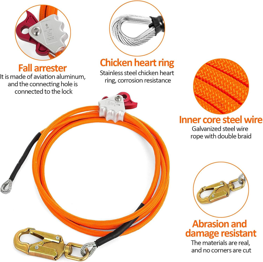 Tree Climbing Gear, Tree Climbing Spikes, Tree Climbing Gear with Adjustable Cli