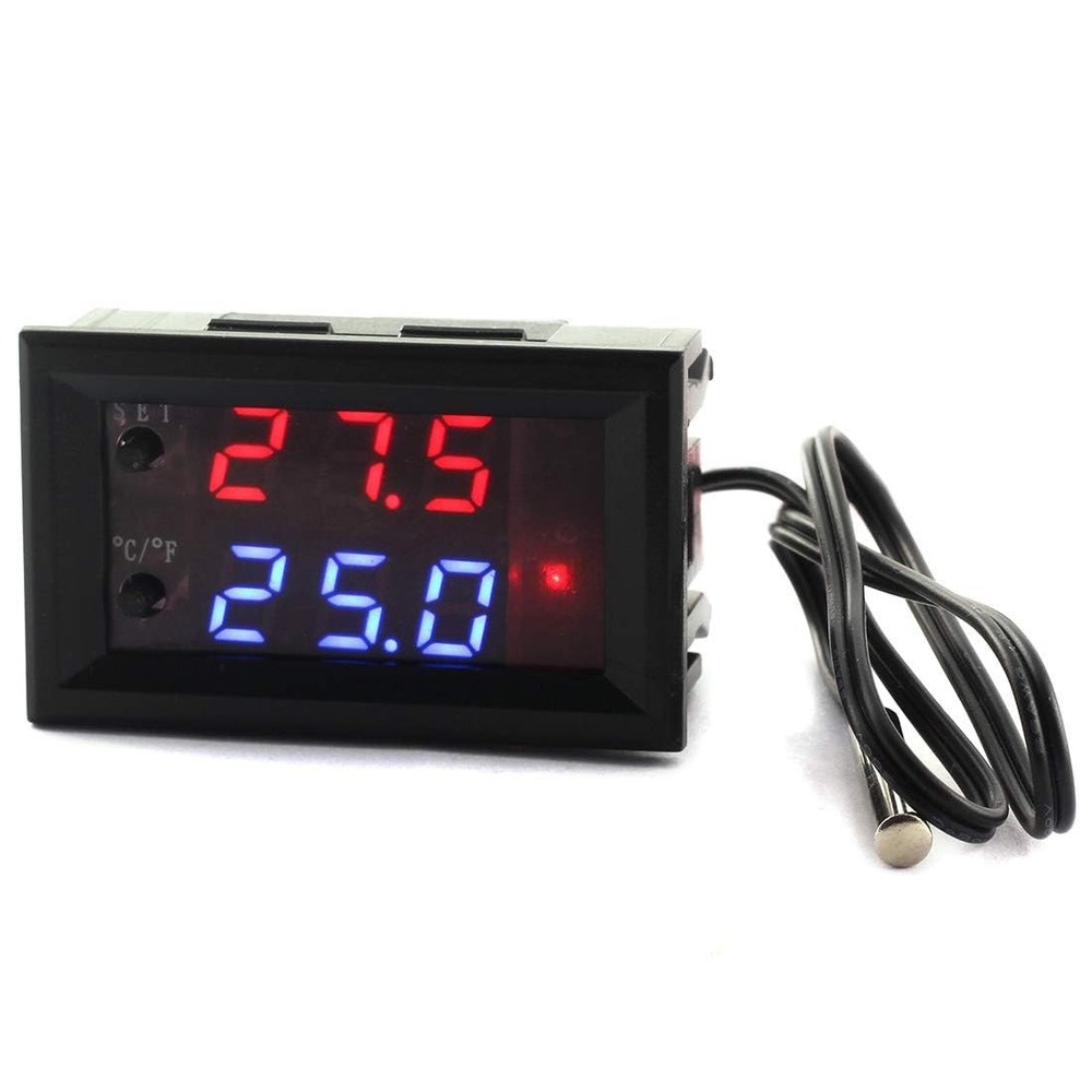 Temperature Controller -50 to 110 Celsius (-58 to 230 F) DC 12V Programmable ...