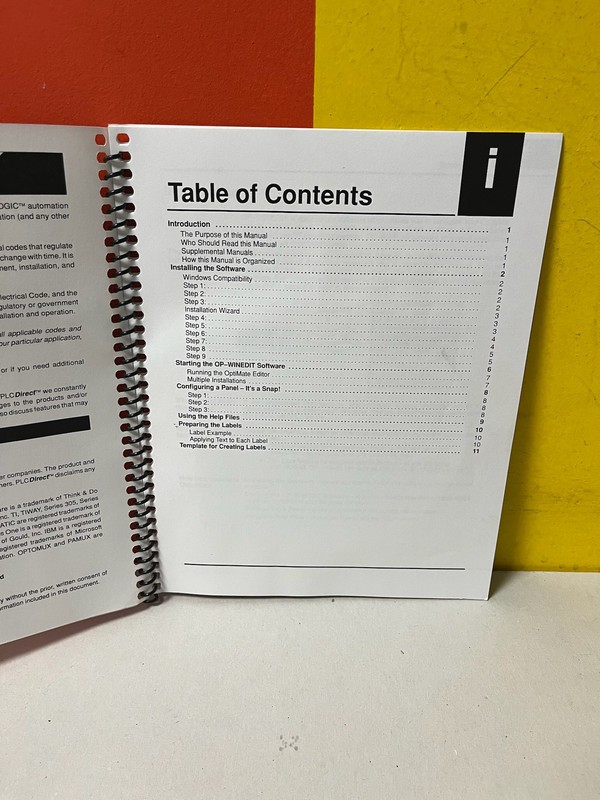 OP-WINEDIT-M OP-WINEDIT Configuration Software Manual