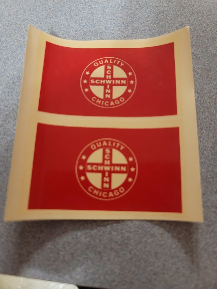2 Schwinn Bicycle  Decal Set