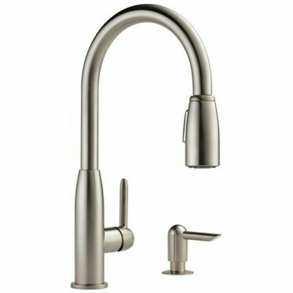 Peerless 1-Handle Deck Mount Pull-Down Handle/Lever Residential Kitche Faucet