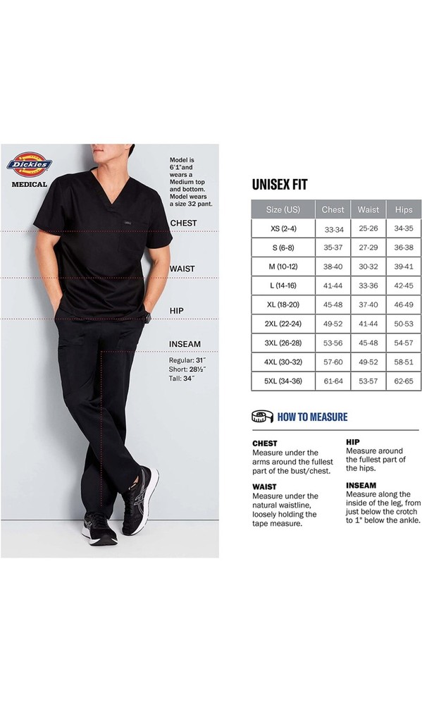 Dickies scrubs DPK520C Large
