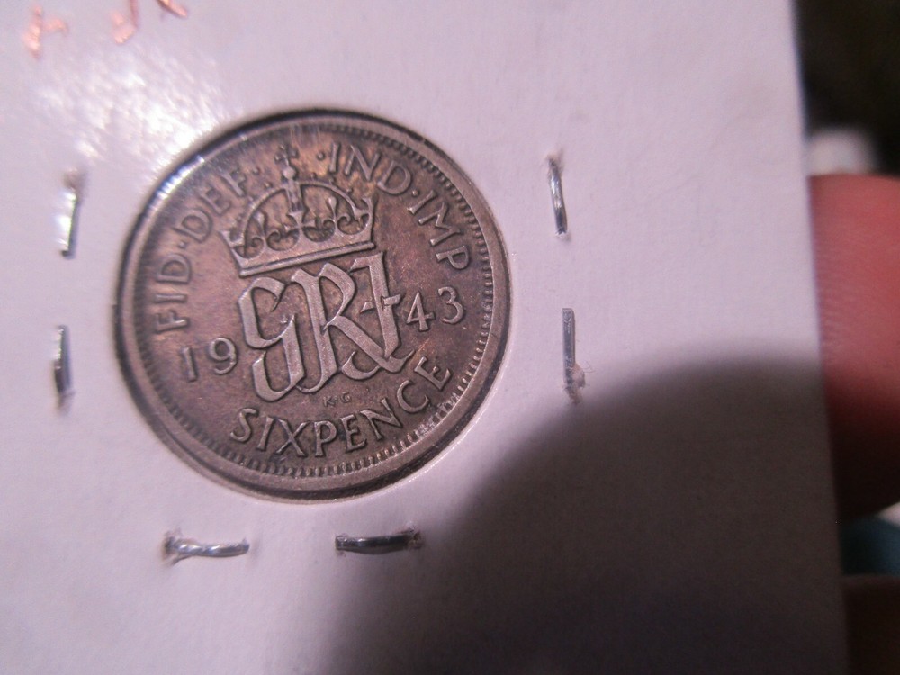 Britain - 1943 Silver Sixpence - George VI - 02172201