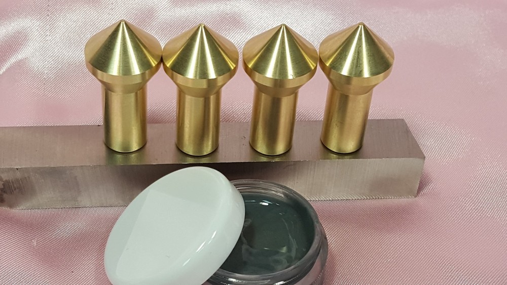 Gunsmith Tools - 4 Brass Muzzle Laps - Rifle Or Pistol Crowning+Lapping Compound