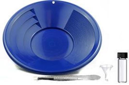 Sluice Monkey 14" PANNING Gold PAN - Blue