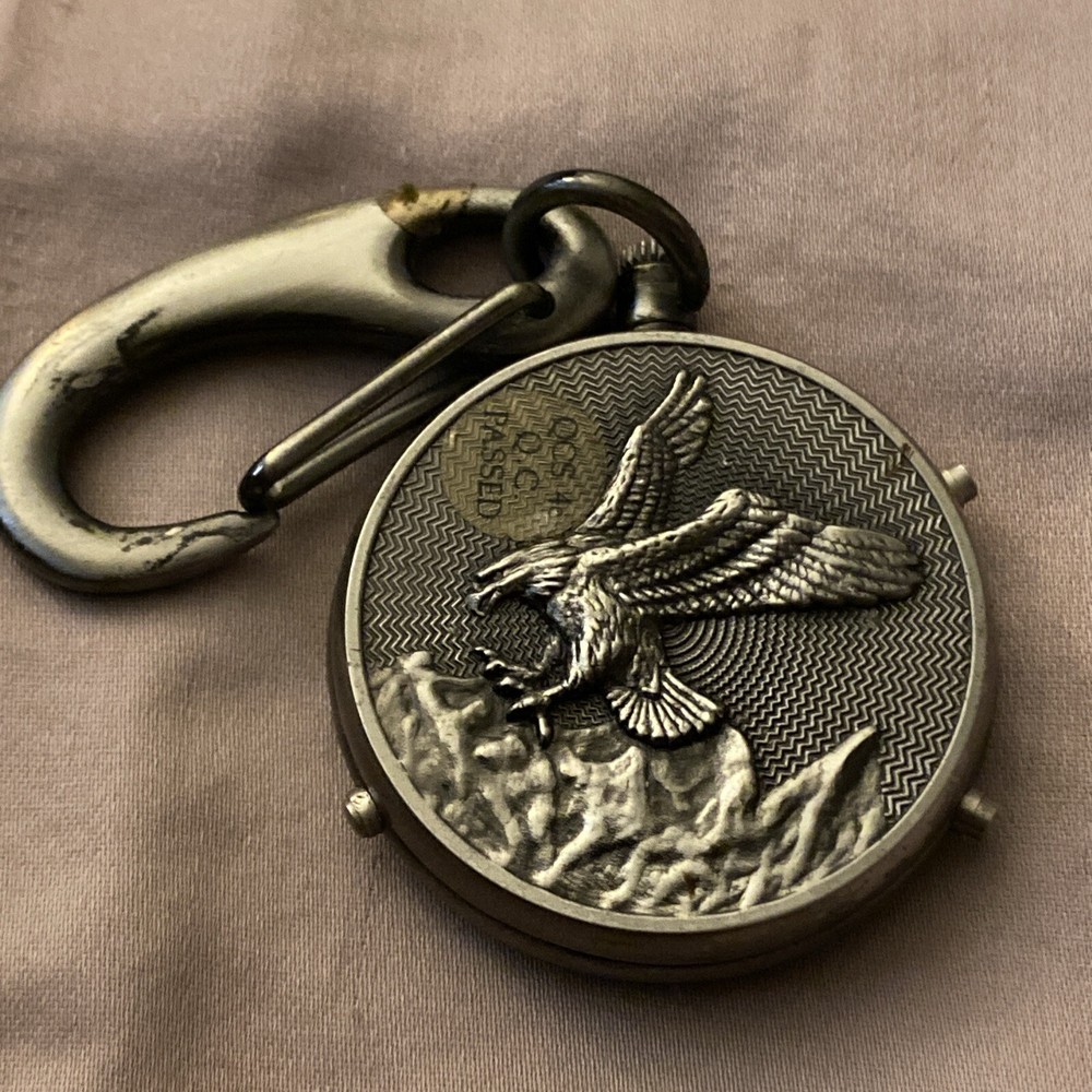 Embassy Men’s Pocket Watch Silver With Eagle On Back Not Working