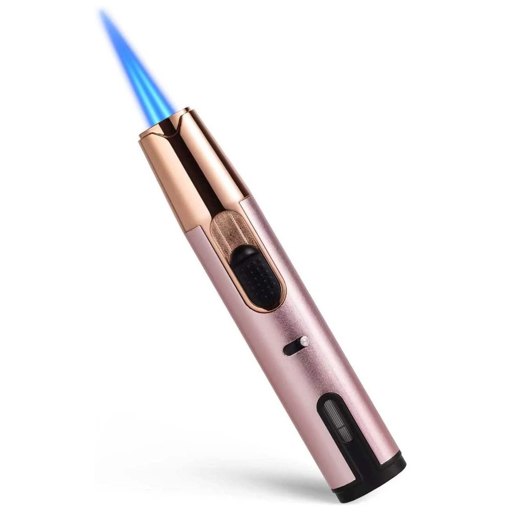 Refillable Butane Torch Lighter Adjustable Pen Lighter Double Flame Lighter Jet