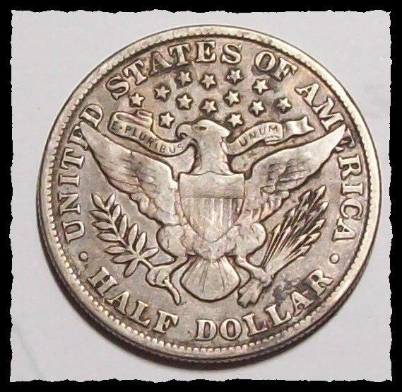1901-P BARBER HALF DOLLAR Original Uncleaned Nice VF #21D48 Solid Coin