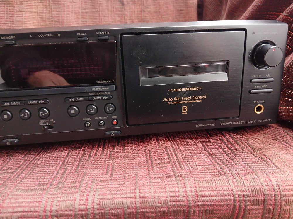 sony stereo cassette deck tc-we475