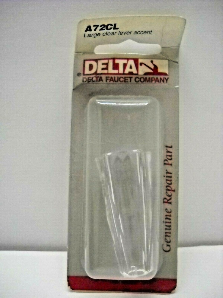 Delta A72CL Clear Handle Insert Accent Only Faucet Decor Less Handle Program New