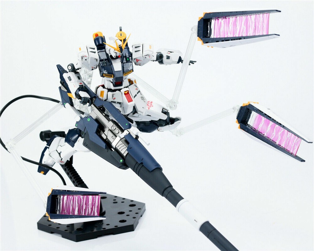 for RG 1/144 RX-93 Nu v Model EW Hyper Mega Bazooka Launcher+Base+Replace Face*2