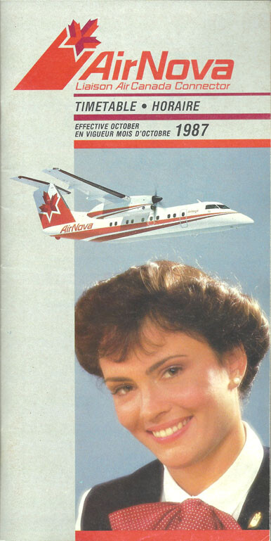 Air Nova system timetable 10/87 [1054] Buy 4+ save 25%