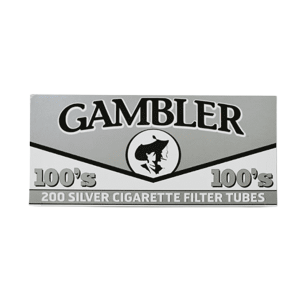Gambler Silver 100s Cigarette 200ct Tubes - 5 Boxes