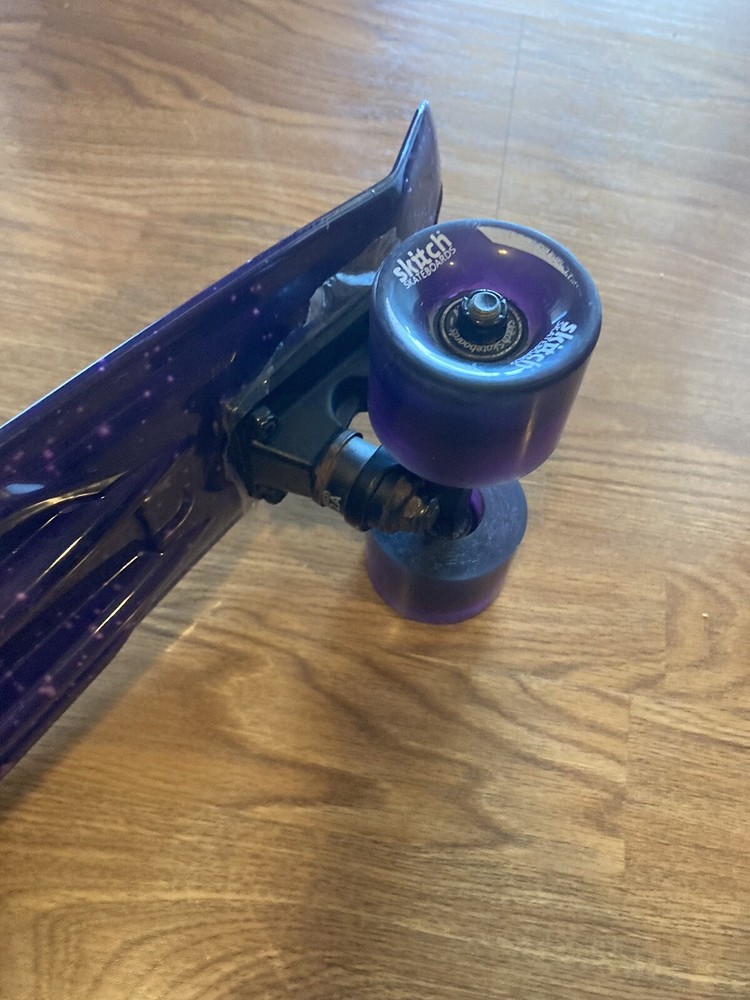 SKITCH Complete Skateboard Gift Set, 22" Purple Galaxy