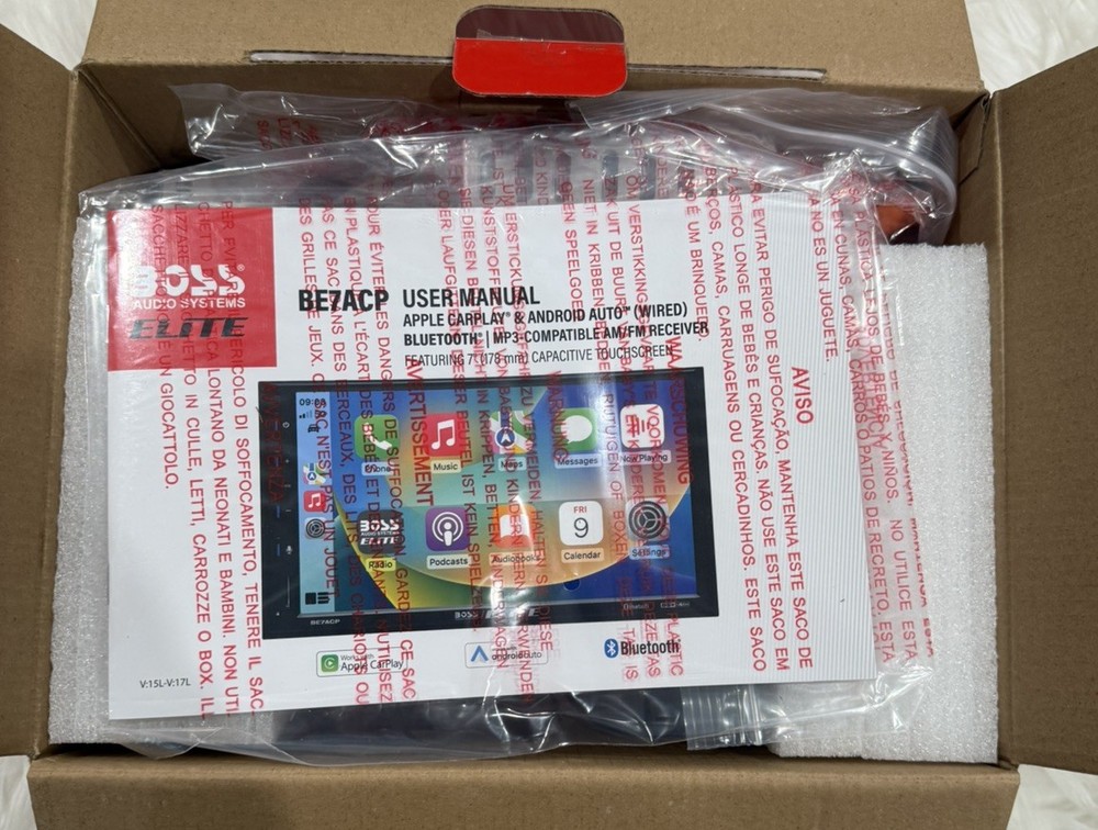 Boss Audio System ELITE BE7ACP-C Digital Multimedia Receiver + Camera-OPEN BOX!