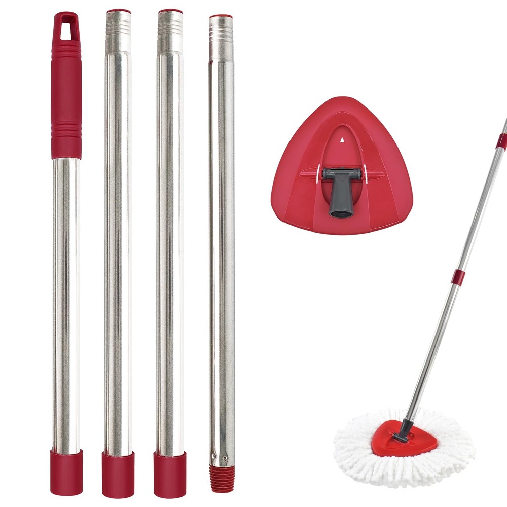 Spin Mop Handle Replacement For Ocedar, 30 58 Inch, Base, Red