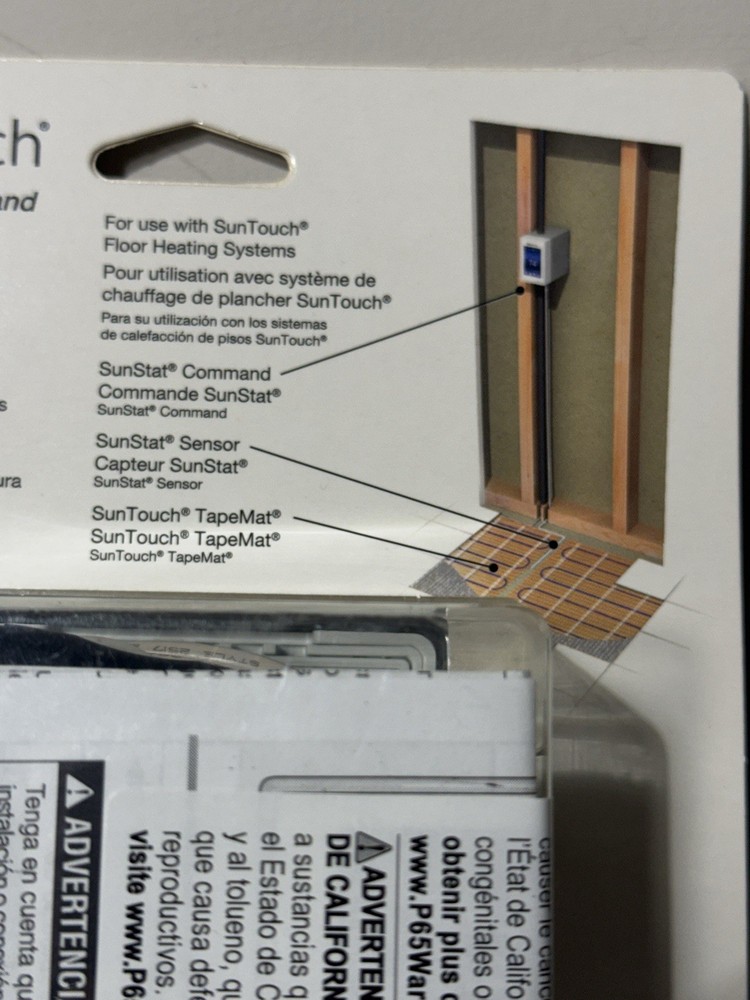 SunTouch SunStat Command Programmable Touch Screen Thermostat 120/240V