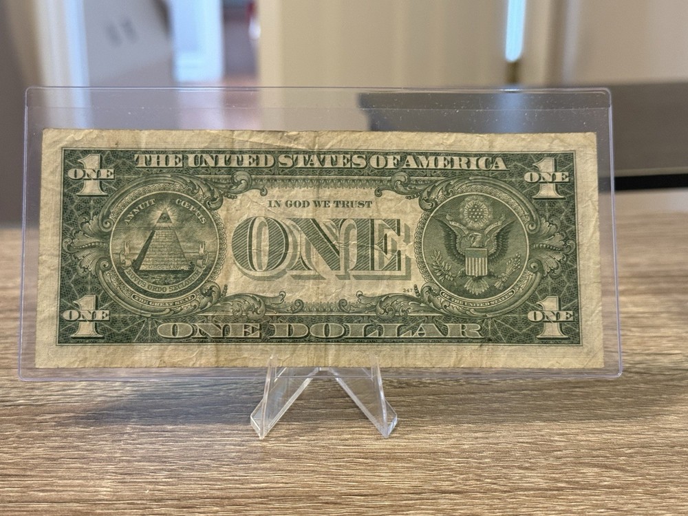 $1 Silver Certificate Error Note Banknote C28360158A Cutout Portrait