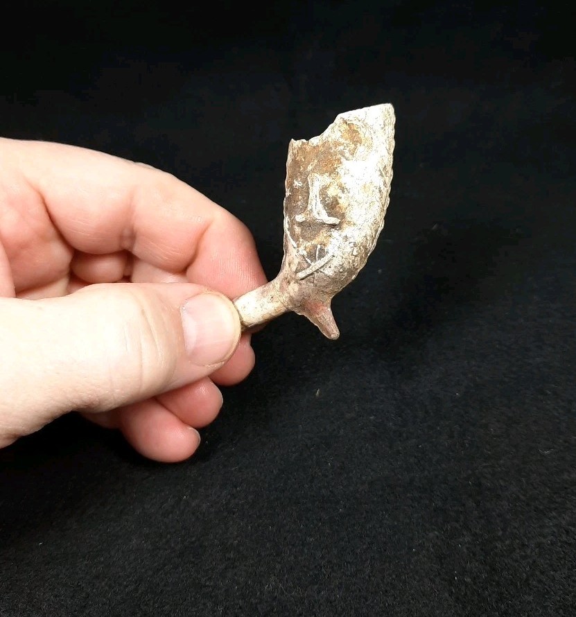 Original Civil War Era Smoking Clay Pipe