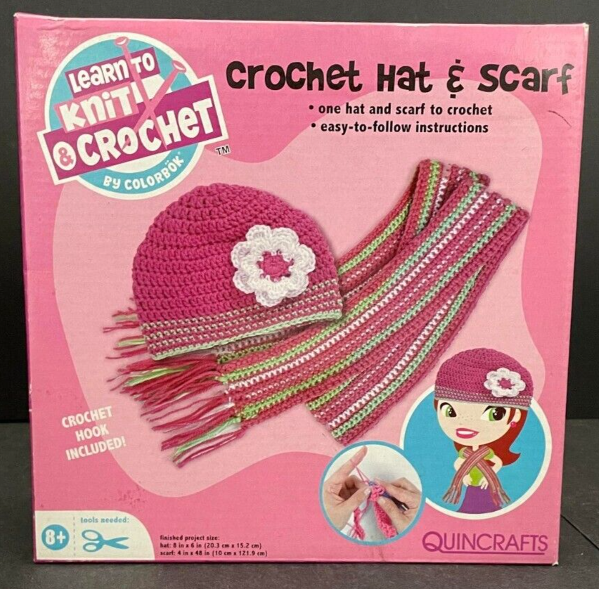 Learn to Crochet Hat & Scarf