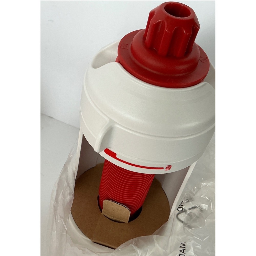 Tupperware FusionMaster Spiralizer & Press Master Juicer Set Red White NWT