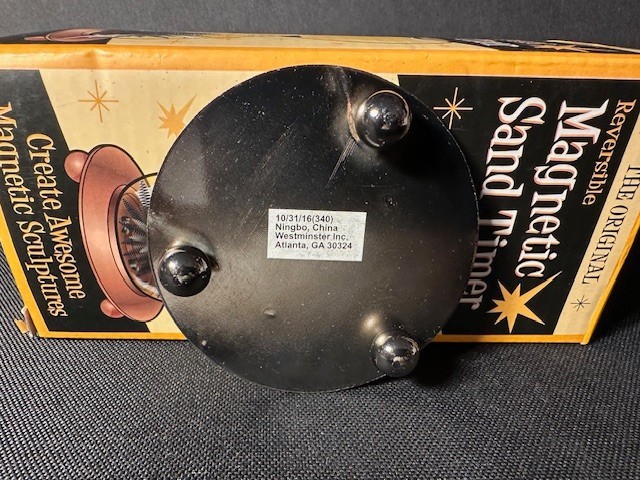 The Original Reversable Magnetic Sand Timer Westminster NIB