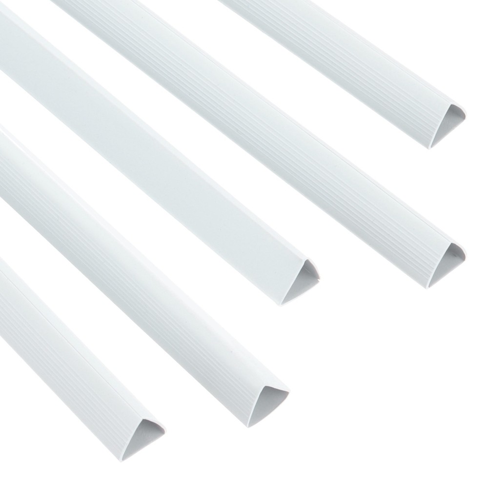 30Pcs 13x15mm Binding Bars, 120 Sheets Capacity, White