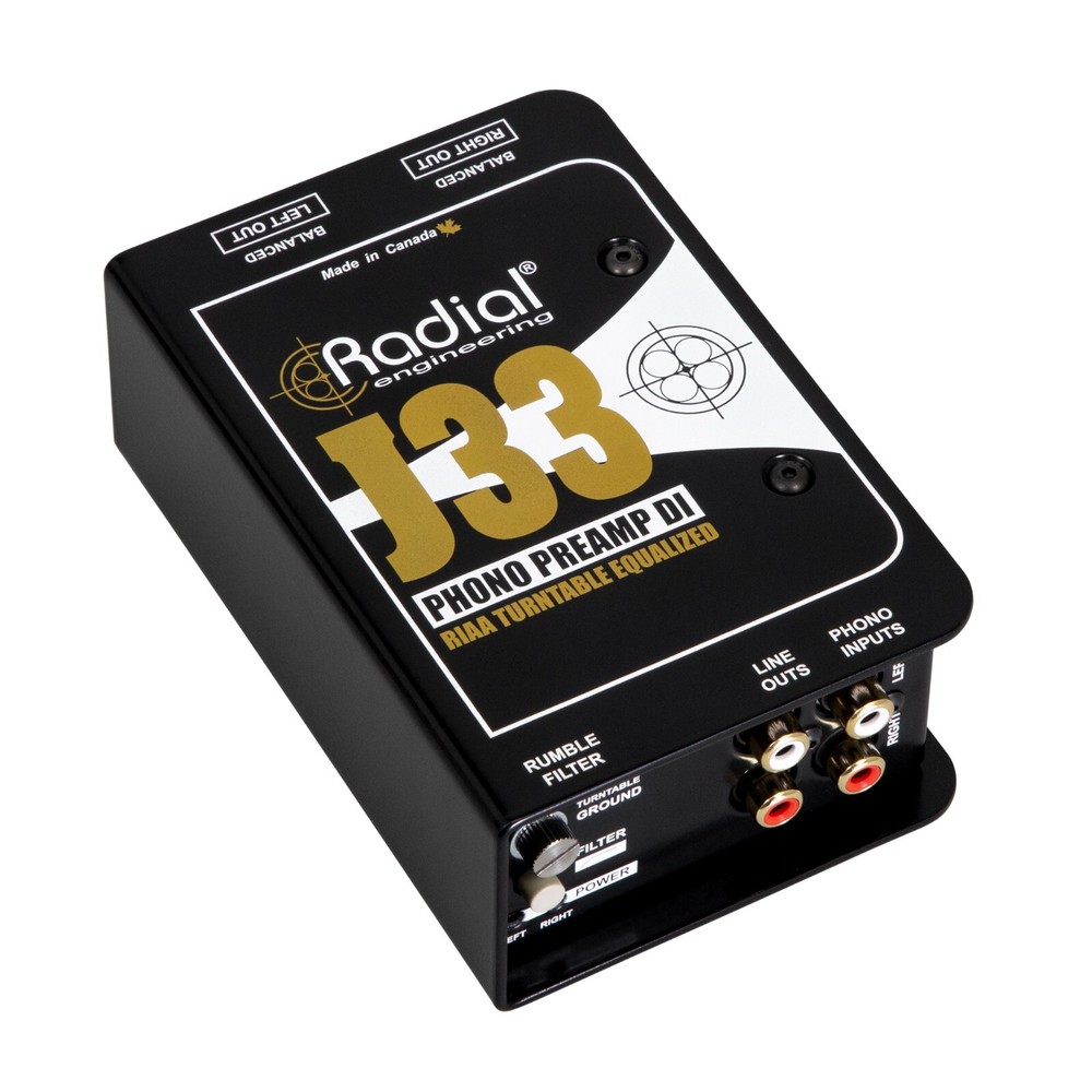 Radial Eng. J33 Active Turntable Phono Preamp Direct Box
