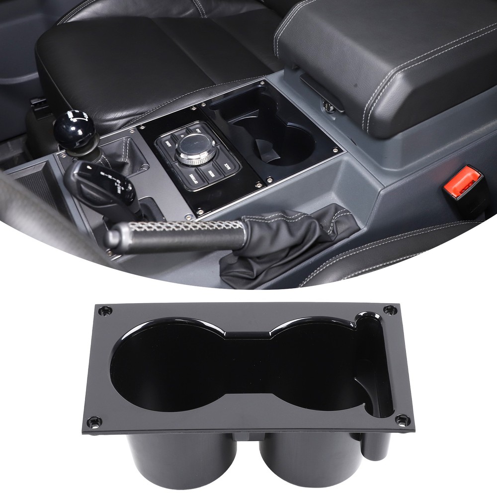 Matte Black Center Console Insert Cup Holder Replacement For INEOS Grenadier 20+