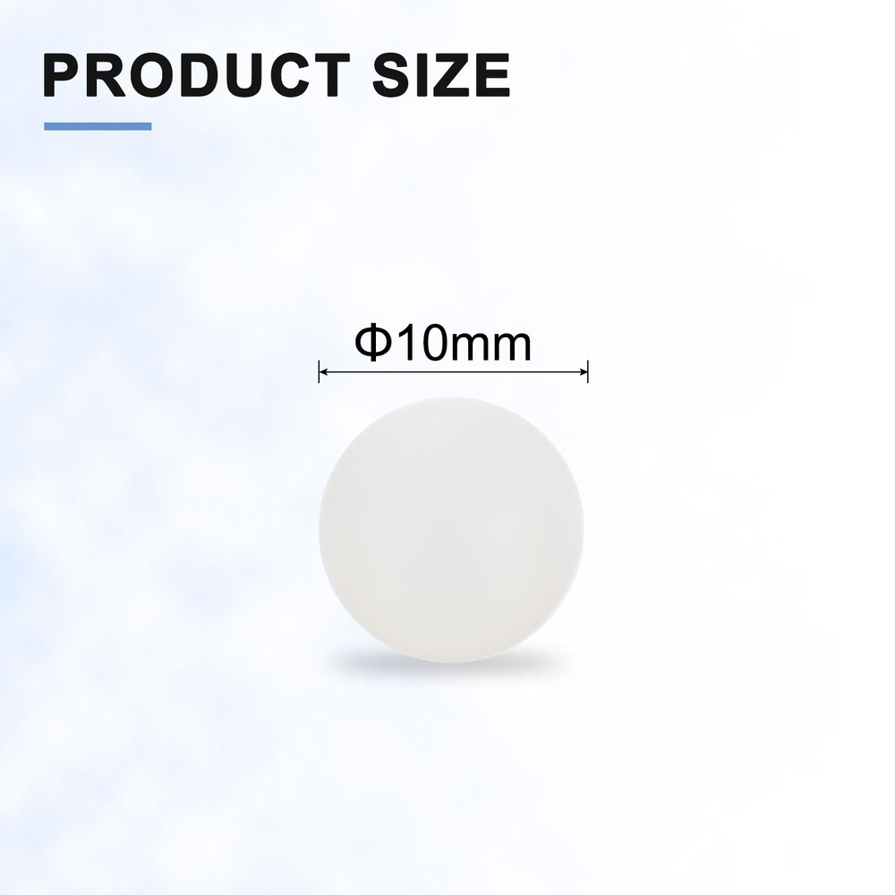 300pcs PP Plastic Bearing Balls 10mm Solid Plastic Ball White