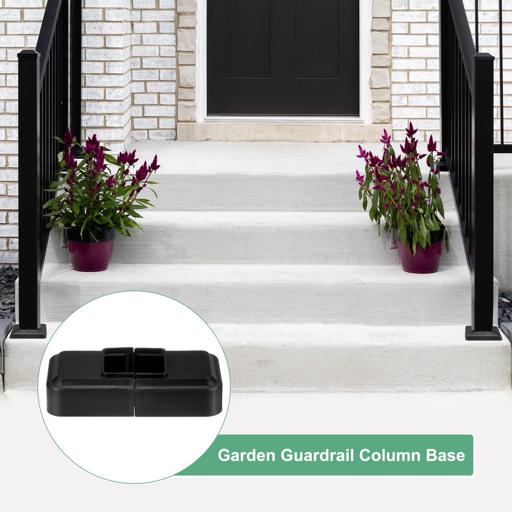 4-Pack Post Base Cover, Internal 1.26"x 1.26" Post Skirt Split Type for Railing