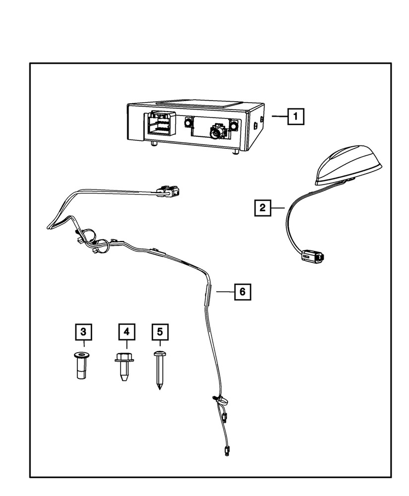 Genuine Mopar Satellite Receiver 5064271AC