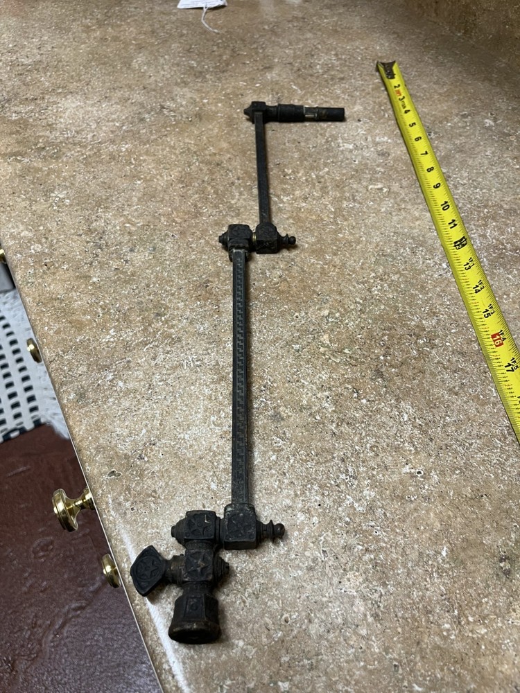 Antique brass gas valve