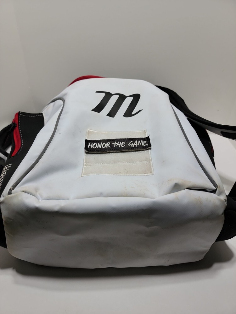 Marucci Troooper Bat Pack Backpack. WH/R/BL- Honor The Game Patch...