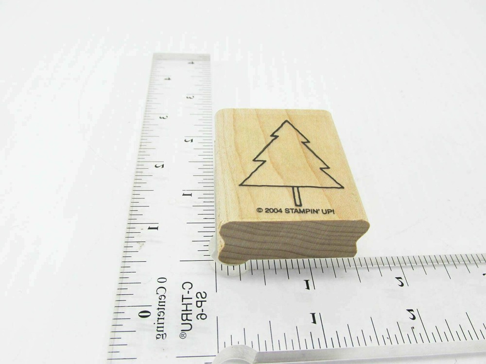 Christmas Tree Rubber Stamp - Stamp Set B385