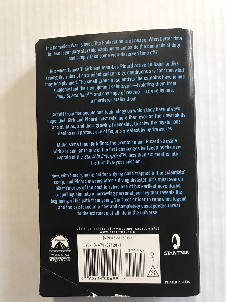 Star Trek 5 Book Paperback Bundle, Pre-Owned