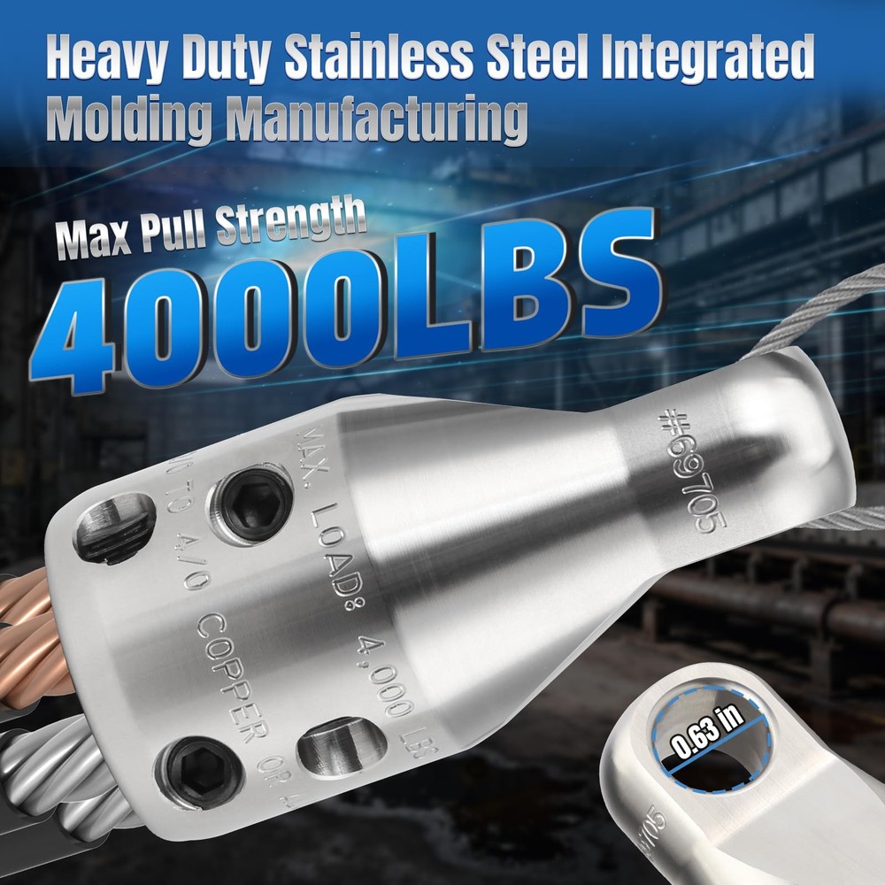 Penguin Puller JR Wire Pulling Attachment, 69705 Wire Pulling Heads with 4000...