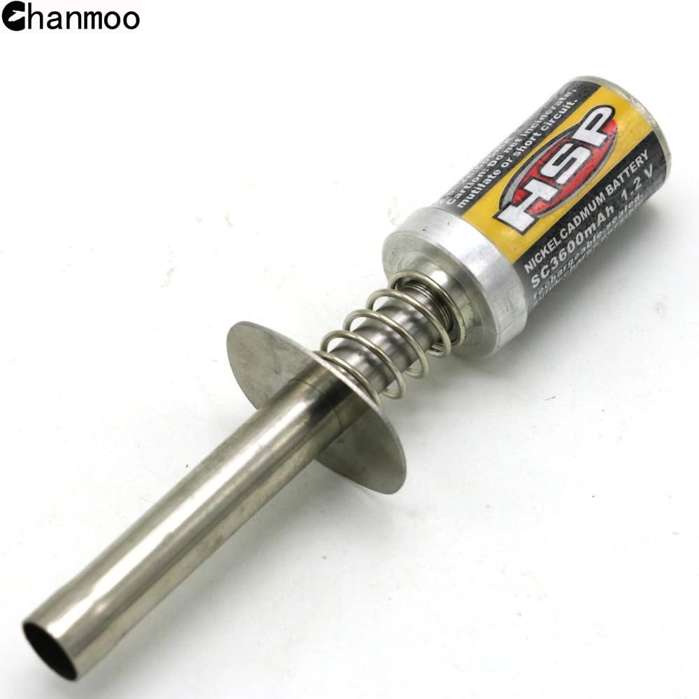 Chanmoo Nitro Starter Glow Plug Igniter 3600mAh with Charger Tools Assorted